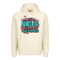 Tofu i'll try to be nicer if you'll try ti be smarter Premium Hoodie - AdoDesignShop