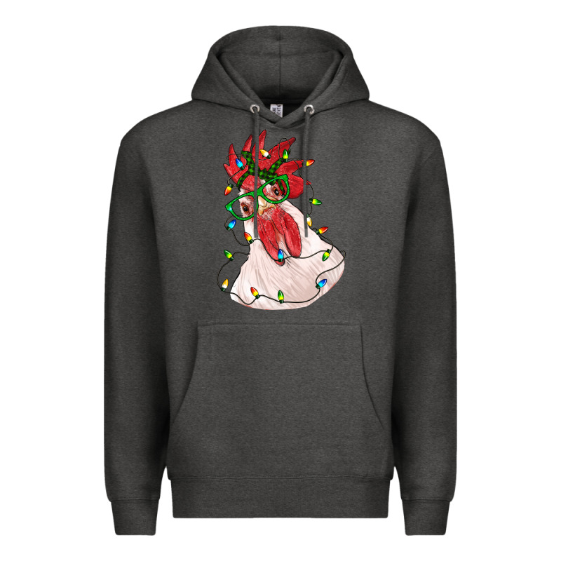Christmas Rooster With Lights Premium Hoodie by RanaPortraitStore | Teevron