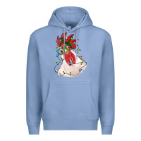 Colony Blue christmas rooster with lights Premium Hoodie - RanaPortraitStore