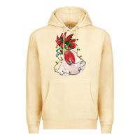 Pina Colada christmas rooster with lights Premium Hoodie - RanaPortraitStore