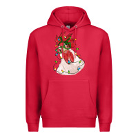 Cardinal christmas rooster with lights Premium Hoodie - RanaPortraitStore