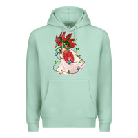 Seafoam christmas rooster with lights Premium Hoodie - RanaPortraitStore