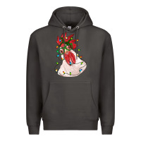 Smoke christmas rooster with lights Premium Hoodie - RanaPortraitStore