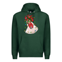 Sports Green christmas rooster with lights Premium Hoodie - RanaPortraitStore