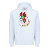 White christmas rooster with lights Premium Hoodie - RanaPortraitStore