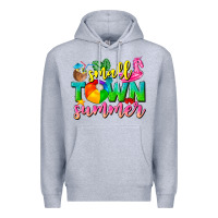 Heather Grey small town summer tbw Premium Hoodie - texasbilliewilder
