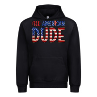Black all american dude Urban Hoodie - Zillion Design Studio