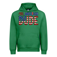 Emerald all american dude Urban Hoodie - Zillion Design Studio