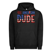 Pigment Black all american dude Urban Hoodie - Zillion Design Studio