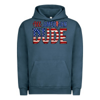 Pigment Midnight Navy all american dude Urban Hoodie - Zillion Design Studio