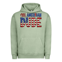 Pigment Oil Green all american dude Urban Hoodie - Zillion Design Studio