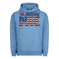 Pigment Pebble Blue all american dude Urban Hoodie - Zillion Design Studio