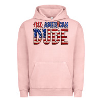 Pigment Salmon all american dude Urban Hoodie - Zillion Design Studio