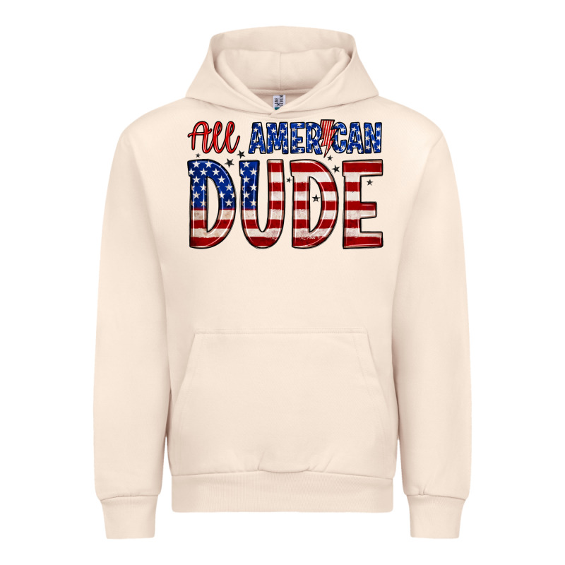All American Dude Urban Hoodie by Zillion Design Studio | Teevron