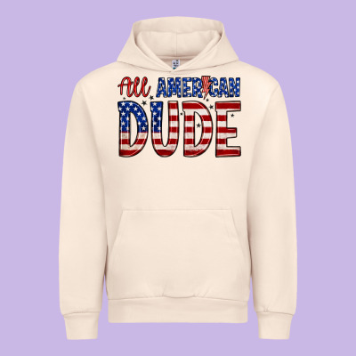 All American Dude Urban Hoodie Designed By Zillion Design Studio