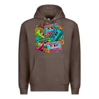 Coffee 90's country cassette tapes Premium Hoodie - Zillion Design Studio