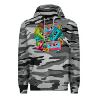 Slate Camo 90's country cassette tapes Premium Hoodie - Zillion Design Studio