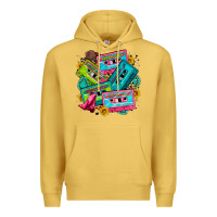 Antique Gold 90's country cassette tapes Premium Hoodie - Zillion Design Studio