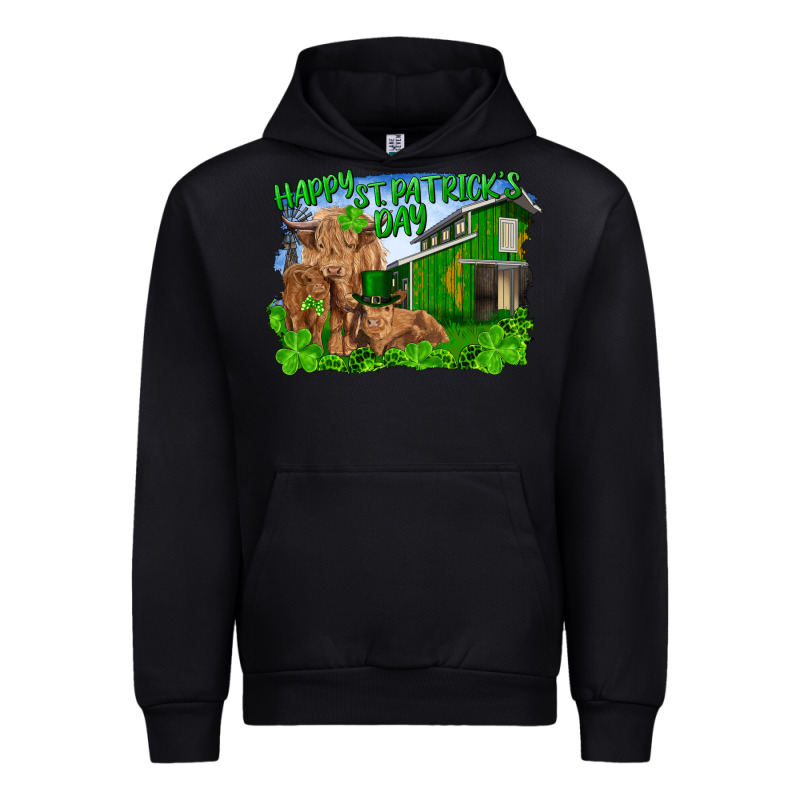 Happy St. Patrick's Day Cattle And Calfs Urban Hoodie by RanaPortraitStore | Teevron