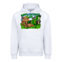 White happy st. patrick's day cattle and calfs Urban Hoodie - RanaPortraitStore