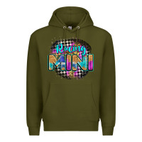 Army Green racing mini Premium Hoodie - Zillion Design Studio