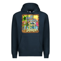 Navy salt water and sunshine Premium Hoodie - texasbilliewilder