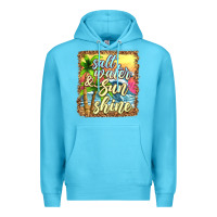 Ocean Blue salt water and sunshine Premium Hoodie - texasbilliewilder