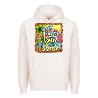 Pale Pink salt water and sunshine Premium Hoodie - texasbilliewilder