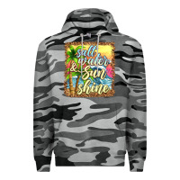 Slate Camo salt water and sunshine Premium Hoodie - texasbilliewilder