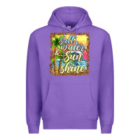 Purple salt water and sunshine Premium Hoodie - texasbilliewilder