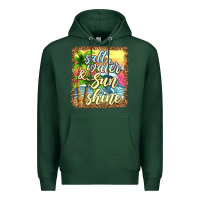 Sports Green salt water and sunshine Premium Hoodie - texasbilliewilder