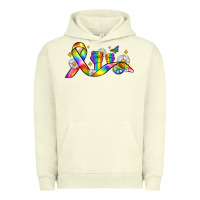 Pigment Pistachio pride ribbon Urban Hoodie - Zillion Design Studio
