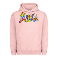 Pigment Salmon pride ribbon Urban Hoodie - Zillion Design Studio