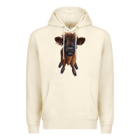 Sandshell highland cow calf Premium Hoodie - RanaPortraitStore
