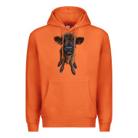 Carrot highland cow calf Premium Hoodie - RanaPortraitStore