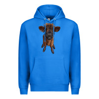 True Royal highland cow calf Premium Hoodie - RanaPortraitStore