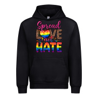 Black spread love not hate Urban Hoodie - Zillion Design Studio