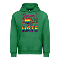 Emerald spread love not hate Urban Hoodie - Zillion Design Studio