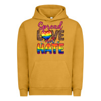Pigment Peanut Butter spread love not hate Urban Hoodie - Zillion Design Studio