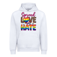 White spread love not hate Urban Hoodie - Zillion Design Studio