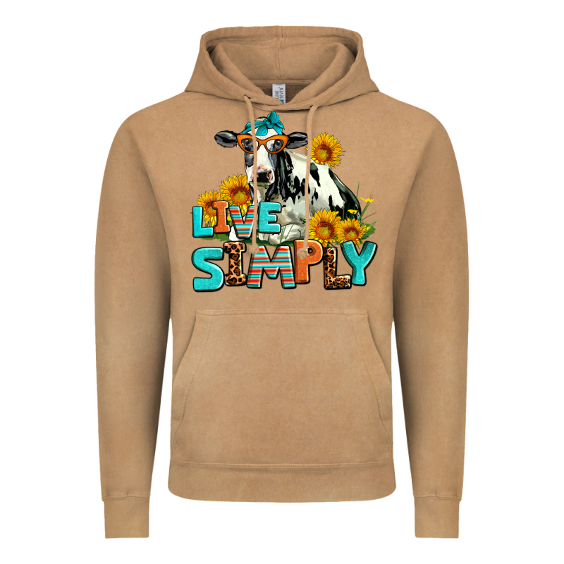 Live Simply Vintage Hoodie by AdoDesignShop | Teevron