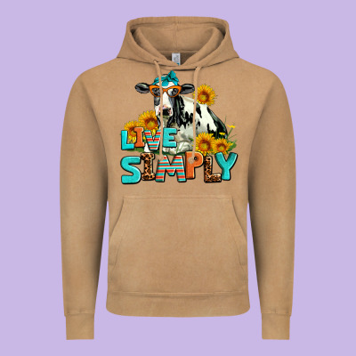 Live Simply Vintage Hoodie Designed By Adodesignshop