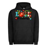 Pigment Black love teacher life Urban Hoodie - texasbilliewilder