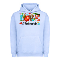 Pigment Grape Ice love teacher life Urban Hoodie - texasbilliewilder