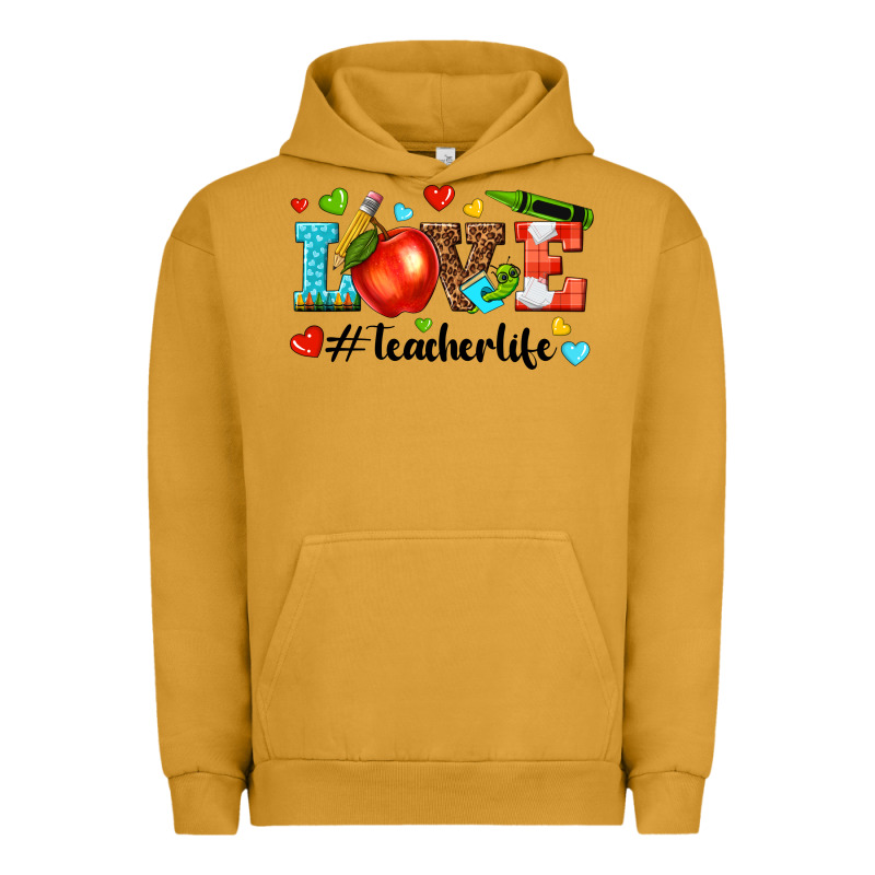 Love Teacher Life Urban Hoodie by texasbilliewilder | Teevron