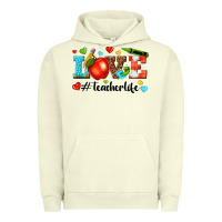 Pigment Pistachio love teacher life Urban Hoodie - texasbilliewilder
