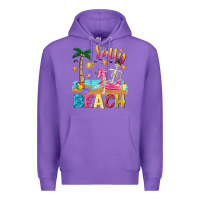 Purple salty beach Premium Hoodie - texasbilliewilder