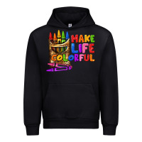 Black make life colorful Urban Hoodie - texasbilliewilder