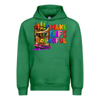 Emerald make life colorful Urban Hoodie - texasbilliewilder