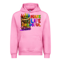 Fuchsia Pink make life colorful Urban Hoodie - texasbilliewilder